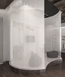 Moxie Surfaces - audio lounge clear PEP transparent