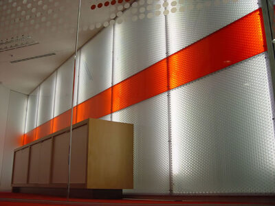 Moxie Surfaces - clear PEP UV PC Clear and Color Office Walls 2