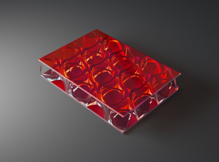 Moxie Surfaces clear-PEP UV PC red