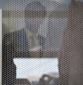 Moxie Surfaces - office partition AIR board transparent