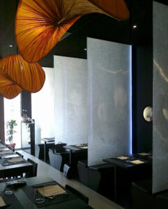 Moxie Surfaces - partitions restaurant chaos AIR board grey