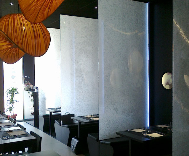 AIR-board restaurant polycarbonate partitions AIR-board restaurant polycarbonate partitions