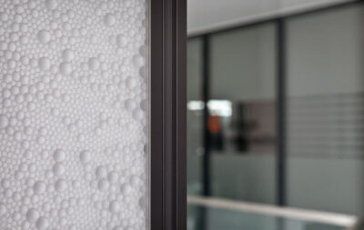 Moxie Surfaces - sliding door chaos AIR board satin opal 1