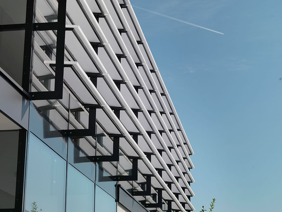 clear-PEP stage: Modern, Durable Office Facade Sun Shades clear-PEP stage: Modern, Durable Office Facade Sun Shades