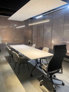 clear-PEP walls for showrooms