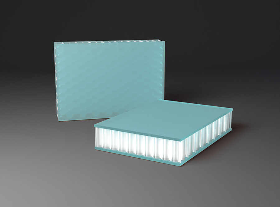 AIR-board UV PMMA satin glacier green AIR-board UV PMMA satin glacier green