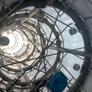 AIR-board columns at Baylor's Hurd Welcome Center