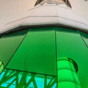 AIR-board columns at Baylor's Hurd Welcome Center