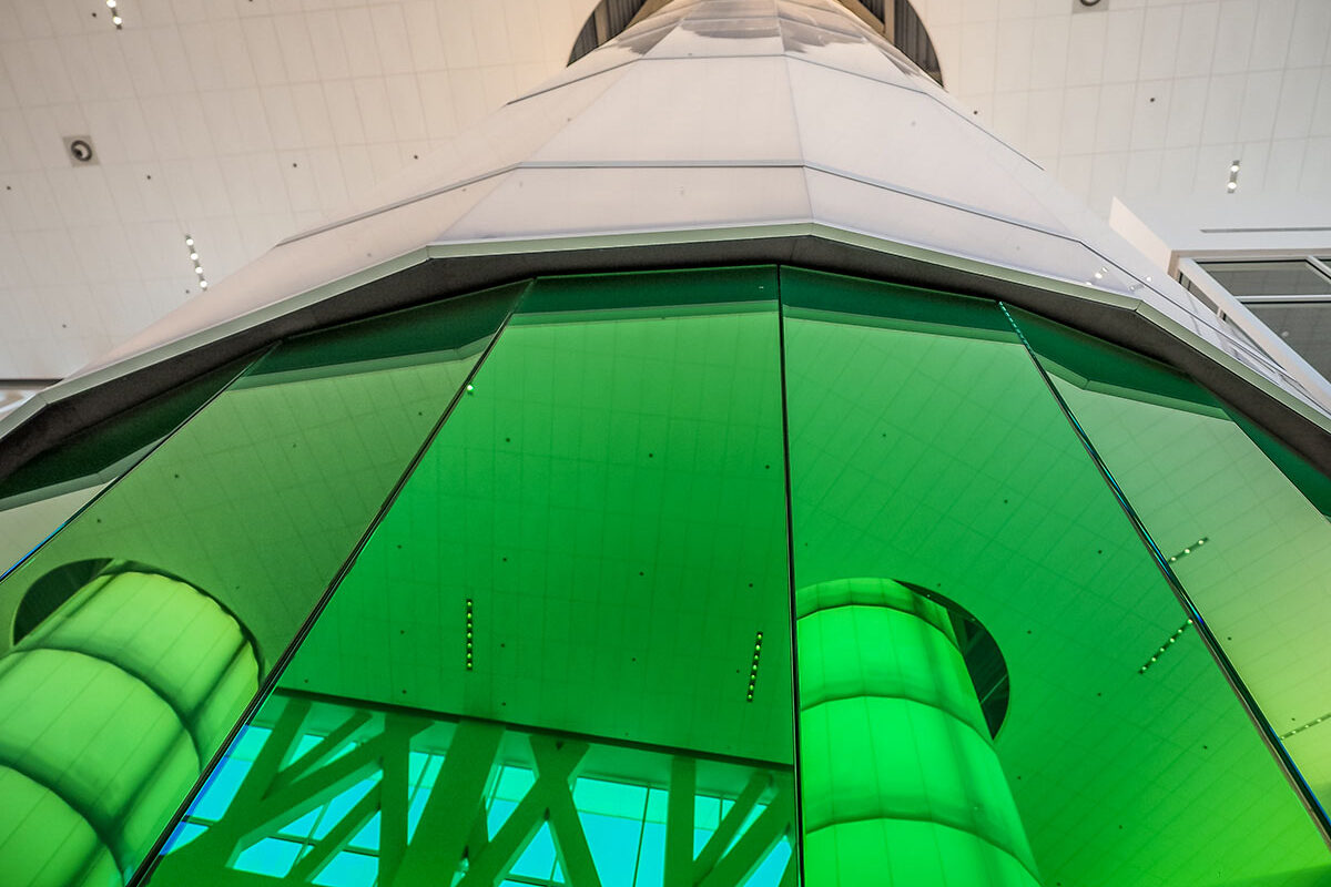 AIR-board columns at Baylor's Hurd Welcome Center AIR-board columns at Baylor's Hurd Welcome Center