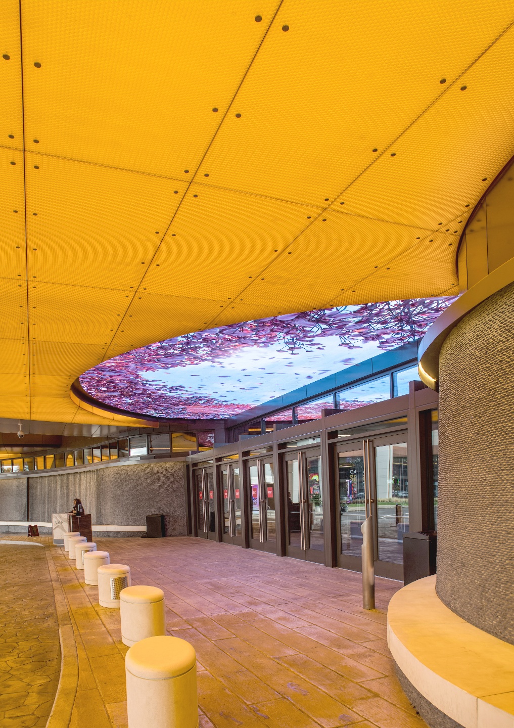 clear-PEP satin backlit panels installation at Muckleshoot Casino