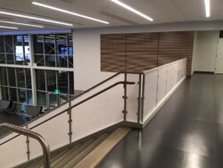 AIR-board UV Satin for stairs and balcony railing Moxie Surfaces - AIR-board Acoustic Quiet balcony and stairs railing