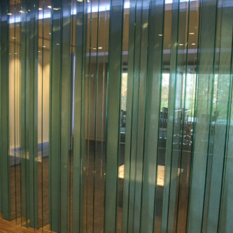 AIR-board Light Green and glass partition for offices AIR-board Light Green and glass partition for offices