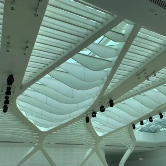 AIR-board acoustic ceiling baffles Silicon Central Mall Dubai AIR-board acoustic ceiling baffles Silicon Central Mall Dubai