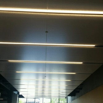 AIR-board acoustic as hallway ceiling clouds AIR-board acoustic as hallway ceiling clouds