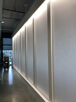 AIR-board Acoustic translucent honeycomb panels as office walls AIR-board Acoustic translucent honeycomb panels as office walls