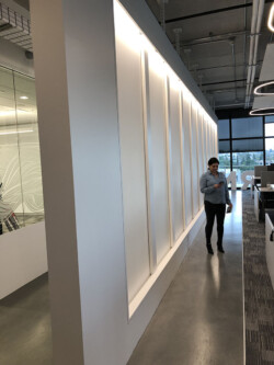 AIR-board Acoustic translucent honeycomb panels as office walls AIR-board Acoustic translucent honeycomb panels as office walls
