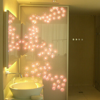 bespoke AIR-board satin backlit panels for SPA resort bespoke AIR-board satin backlit panels for SPA resort