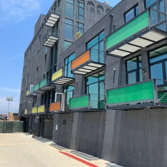 clear-PEP satin balcony cladding Moxie Surfaces - clear-PEP Satin for balcony