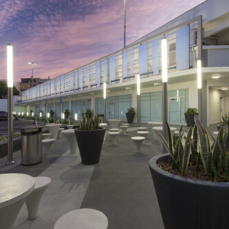 City Center receives a clear-PEP satin translucent honeycomb panels facelift City Center receives a clear-PEP satin translucent honeycomb panels facelift