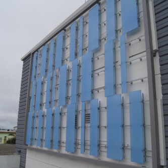 City Center receives a clear-PEP satin translucent honeycomb panels facelift City Center receives a clear-PEP satin translucent honeycomb panels facelift