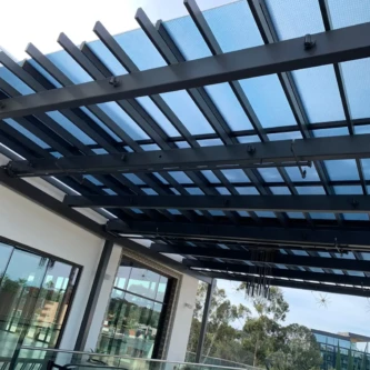 clear-PEP satin offers a fusion of elegance and resilience to this canopy clear-PEP satin offers a fusion of elegance and resilience to this canopy