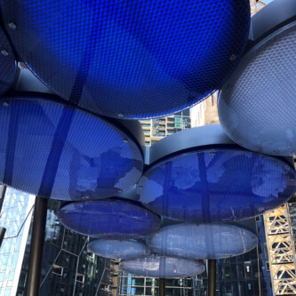 Two tone clear-PEP round circles canopy Two tone clear-PEP round circles canopy