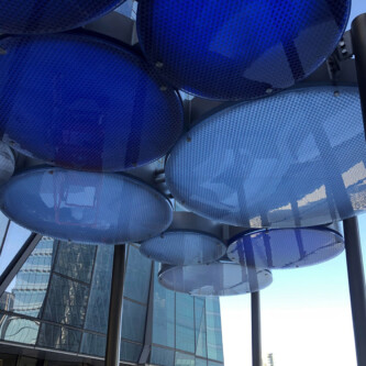 Two tone clear-PEP round circles canopy Two tone clear-PEP round circles canopy