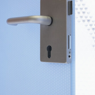 AIR-board satin ice blue honeycomb door: durable & stylish AIR-board satin ice blue honeycomb door: durable & stylish