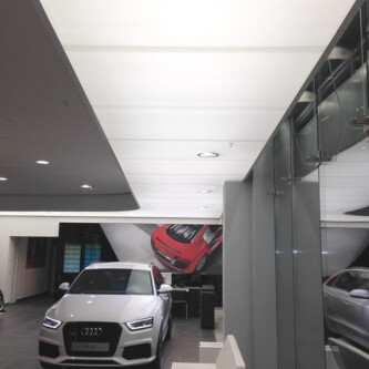 Air-board UV PC translucent backlit car showroom ceiling Air-board UV PC translucent backlit car showroom ceiling