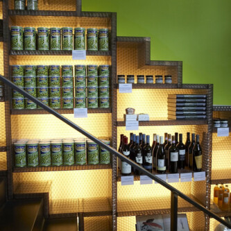 clear-PEP UV Satin under-stair shelves clear-PEP UV Satin under-stair shelves