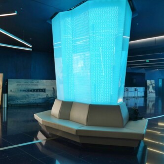 clear-PEP backlit cinema reception columns: versatile & durable ambiance clear-PEP backlit cinema reception columns: versatile & durable ambiance