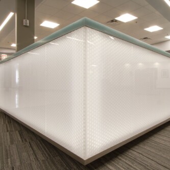 clear-PEP opal reception desk at Scottsdale College clear-PEP opal reception desk at Scottsdale College
