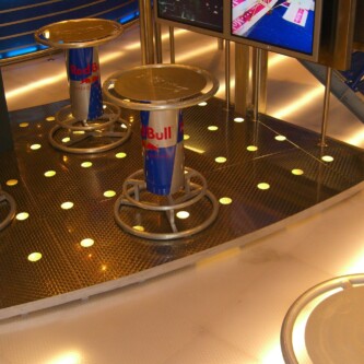 clear-PEP stage honeycomb backlit floor: durable & modern clear-PEP stage honeycomb backlit floor: durable & modern