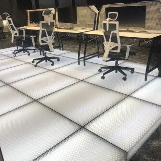clear-PEP stage honeycomb office floor: durable & sophisticated clear-PEP stage honeycomb office floor: durable & sophisticated